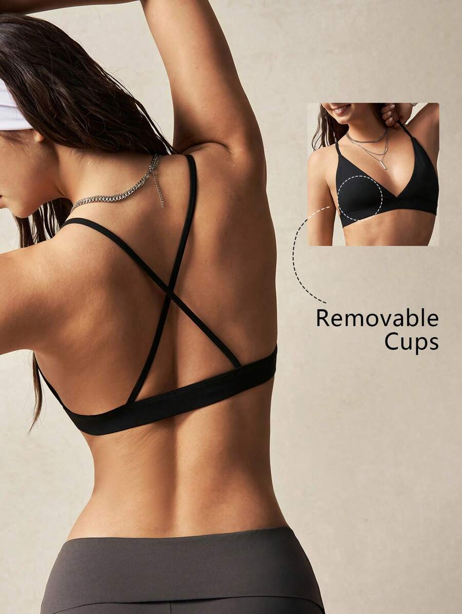 VARSITIE Camiseta y top de tirantes de mujer de unicolor, ajuste slim, para deportes casuales