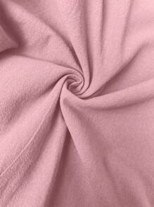EMERY ROSE Plus Size Women Solid Ruffles Hem Casual Sleeveless Dress