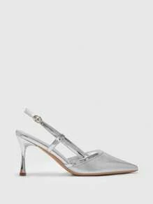 CUCCOO BIZCHIC Sandalias de tacón alto elegantes y de moda con decoración de rhinestones