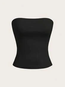 SHEIN EZwear 4 件套女士时尚休闲百搭吊带背心套装 - 彩色 - 查看 12