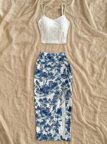 Soleia 女士星星、太阳、月亮亮片刺绣 V 领露背比基尼套装，非常适合音乐节和度假 - 彩色 - 查看 6