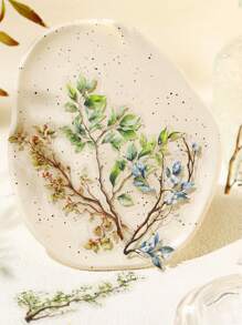 20pcs Retro Large Water-Resistant Transparent PET Stickers With Branch And Leaf Themes, Scrapbooking Embellishments, Decals - Orange - View 7