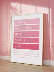 1 件圣经经文海报、基督教肯定墙艺术、励志文字艺术印刷品、励志宗教帆布印刷品、基于信仰的引文墙饰、精神海报、绘画、艺术品、绘画、家居装饰、房间美学、海报、送给朋友的礼物、适用于客厅、卧室、浴室、咖啡厅