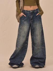 MUSERA Women Jeans 90's Streetwear Cute Summer Thanksgiving