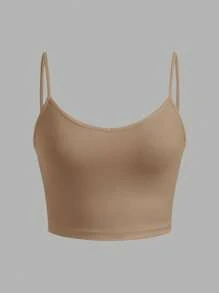 SHEIN EZwear 3 件套女士紧身短款休闲吊带背心，适合夏季 - 彩色 - 查看 7