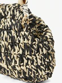 Maija Women Simple Casual Handbag, Suitable For Daily Use - Black and White - View 4