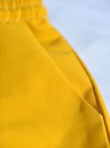 Manfinity RSRT 两件套休闲椰子树印花男士衬衫和短裤，热带度假装，套装，男士两件套服装，男士夏威夷装，舒适装