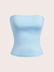 SHEIN EZwear 4 件套女士时尚休闲百搭吊带背心套装 - 彩色 - 查看 6
