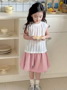 DAZY 2Pcs/Set Young Girl Casual Fall Outfits - Pink - View 5