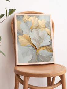 SHEIN Basic living 1pc Unframed Abstract Wall Art Decor, Flowing Canvas Print Wall Painting, Organic Poster, Elegant Art Prints, Textured Paintings, Soft Tones Decorative Artwork, Home Decor, Room Aesthetic, Posters, Ideal Gift, For Living Room, Bedroom, Bathroom, Cafe, Frameless - Multicolor - View 4