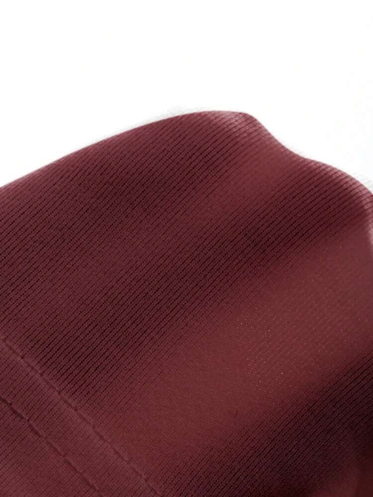 Solid Color Loose Fit Round Neck Long Short Sleeve Women T-Shirt Summer
