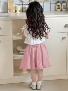 DAZY 2Pcs/Set Young Girl Casual Fall Outfits - Pink - View 3