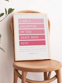 1 件圣经经文海报、基督教肯定墙艺术、励志文字艺术印刷品、励志宗教帆布印刷品、基于信仰的引文墙饰、精神海报、绘画、艺术品、绘画、家居装饰、房间美学、海报、送给朋友的礼物、适用于客厅、卧室、浴室、咖啡厅