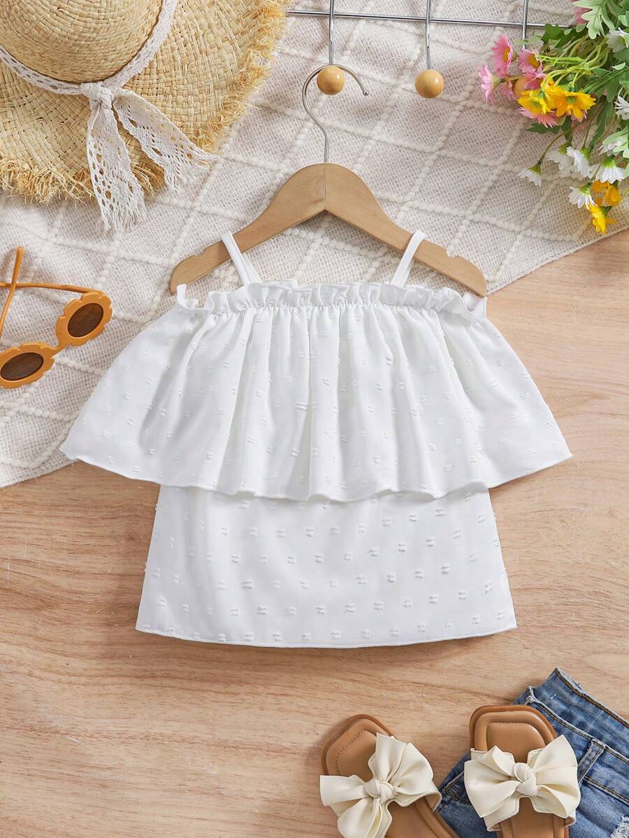 Young Girl Solid Color Ruffle Ruffle Loose Fashion Blouse
