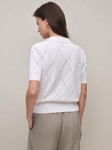 BizChic Ropa de mujer casual y cómoda de punto, suéter para dama con cuello vuelto y manga corta, primavera/verano