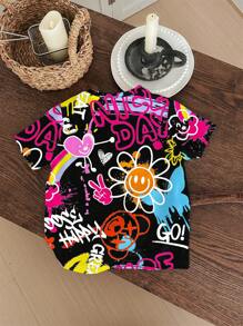 Young Girl Casual Minimalist Round Neck Short Sleeve T-Shirt, Suitable For Summer - White - View 2