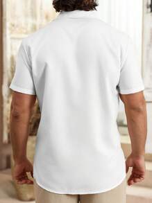 Manfinity Homme Short Sleeve Casual Shirt, Suitable For Summer - Multicolor - View 2