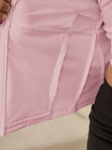 SHEIN Tween Girls' 4-Season Sports UV Protection Zip-Up Jacket, Slim Fit Athletic Activewear For Running, Gym, Yoga, Spring/Summer/Autumn/Winter