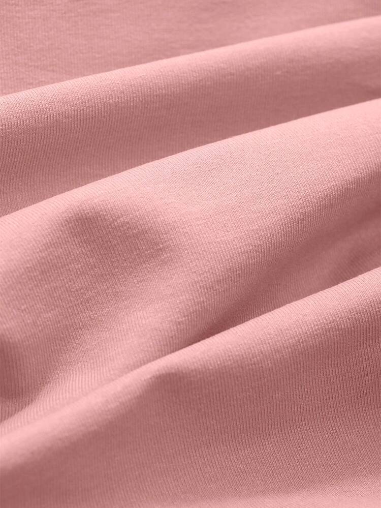 Women's Sexy Plain Casual Wide Strap Pleated Chest Design Pink Tank Top, Summer