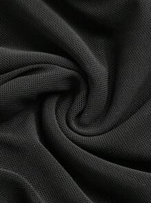 SHEIN MOD Top corto fruncido de cuello cuadrado