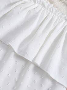 Young Girl Solid Color Ruffle Ruffle Loose Fashion Blouse