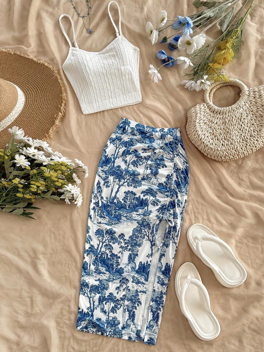 Soleia 女士星星、太阳、月亮亮片刺绣 V 领露背比基尼套装，非常适合音乐节和度假 - 彩色 - 查看 1