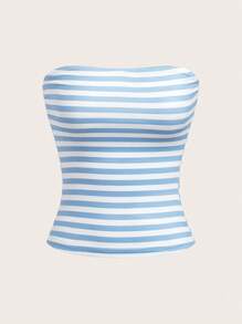 SHEIN EZwear 4 件套女士时尚休闲百搭吊带背心套装 - 彩色 - 查看 3