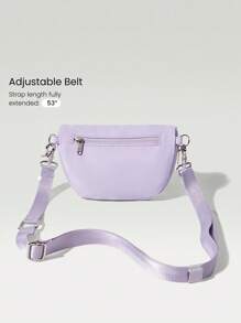 GLOWMODE 1.5L Easy Commute Water-Resistant Shoulder Strap Bag With Clippable Nano Pouch Daily Casual - Purple - View 6