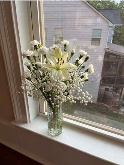 1pc Creative Glacier Glass Vase, Living Room ation, Home/Shop/Office, Ideal Both Fresh Dry Flowers, Can Create Joyful Com Tafel Atmosphere, Great As Dining ation. view 7