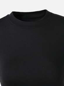 2pcs Teenage Girl Set: Lip-Printed Top + Utility Cargo Pants - Hot Pink - View 6