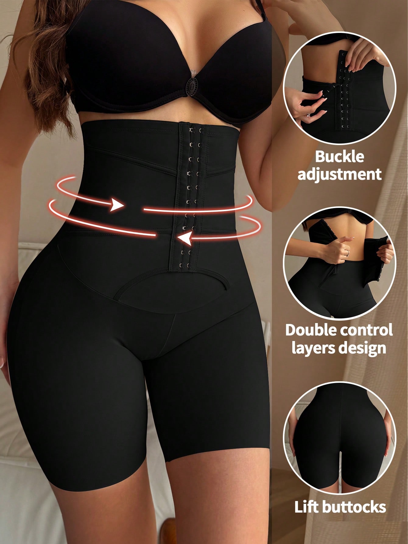 SHEIN سراويل تنحيف شكل الجسم للنساء - بنطلون رقيق...