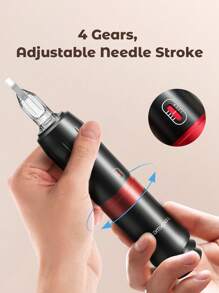 Teckwe Máquina de tatuaje multifunción para uso doméstico - Negro - Ver 4