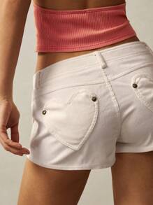 Bohemela BOHO Plain Woven Low Waist Women Casual Shorts With Pockets Shorts Short Outfits For Women Slim Fit Women Summer Shorts Summer Outfits For Women Shorts