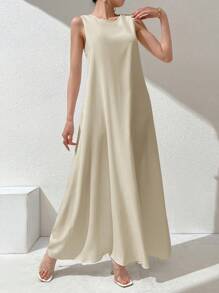 Al Najma Women's Solid Color Long Casual Arabian Dress With Buttons - Multicolor - View 5