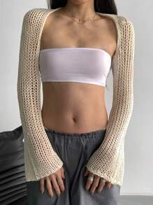 StreetHx 女式街头风格纯色轻便休闲针织开衫，春夏，女式夏季服装