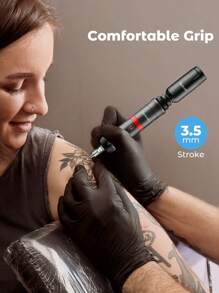 Teckwe Máquina de tatuaje multifunción para uso doméstico - Negro - Ver 3