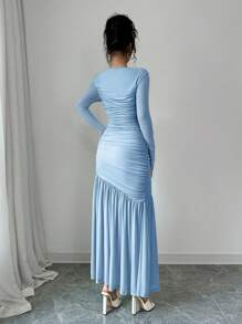 Firerie 女士网眼长袖连衣裙，秋季休闲连衣裙，适合秋季服装，返校服装，教师服装