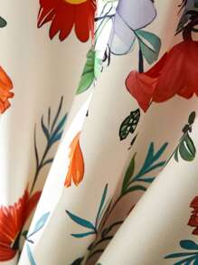 Breezaya Casual Vacation Striped Patchwork Print Short Mini Dress - Multicolor - View 4