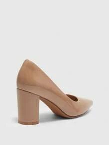 CUCCOO BIZCHIC 女士时尚派对优雅简约纯色高跟鞋 - 杏色 - 查看 8