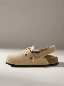 Solecia Women's Slip-On Mule Loafers With Thick Sole, Closed Toe, Spring/Autumn For Christmas - Apricot - View 3