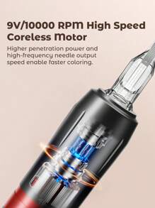 Teckwe Máquina de tatuaje multifunción para uso doméstico - Negro - Ver 6