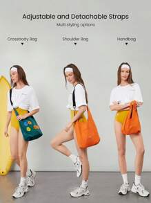 GLOWMODE X Nature Dream Bali 10L Reversible 3-Way Wear Embroidered Tote Bag Daily Casual Vacation Holiday Wear