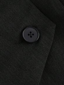 SHEIN MOD Elegantes Büro-/Lässig-Set mit Wende-Kragen Weste und Hose, Große Größen, 2-teilig