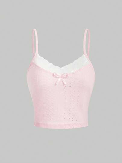 Sweetness Sweet Clear Textured Fabric Camisole