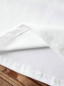 INAWLY Women Summer Short Sleeve Crew Neck T-Shirt, Minimalist & Fashionable - White - View 4