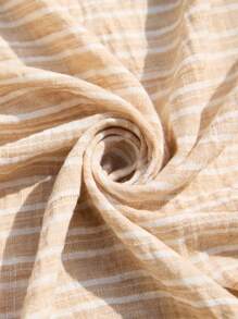 SHEIN Maternity Solid Color Short Sleeve Simple And Stylish Summer Dress