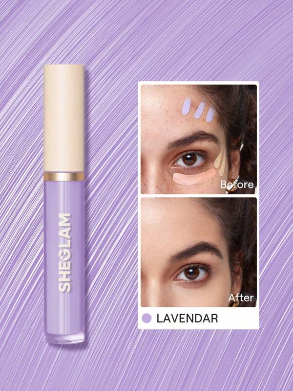 SHEGLAM Like Magic Color Correcting Concealer-Purple Corrector Liquid  Concealer Long Lasting Brightening Full Coverage Weightless All-Day Hydrate Concealer Christmas Winter Concealer Graduation Birthday Holiday Summer Fall Autumn Y2K Fancy Fashion Women Makeup Cosmetic Party Beach Travel Camping Outdoors School Campus Trip Festivals Decor Gift Present Rose Girl Cosplay Best Color Charm Vibe