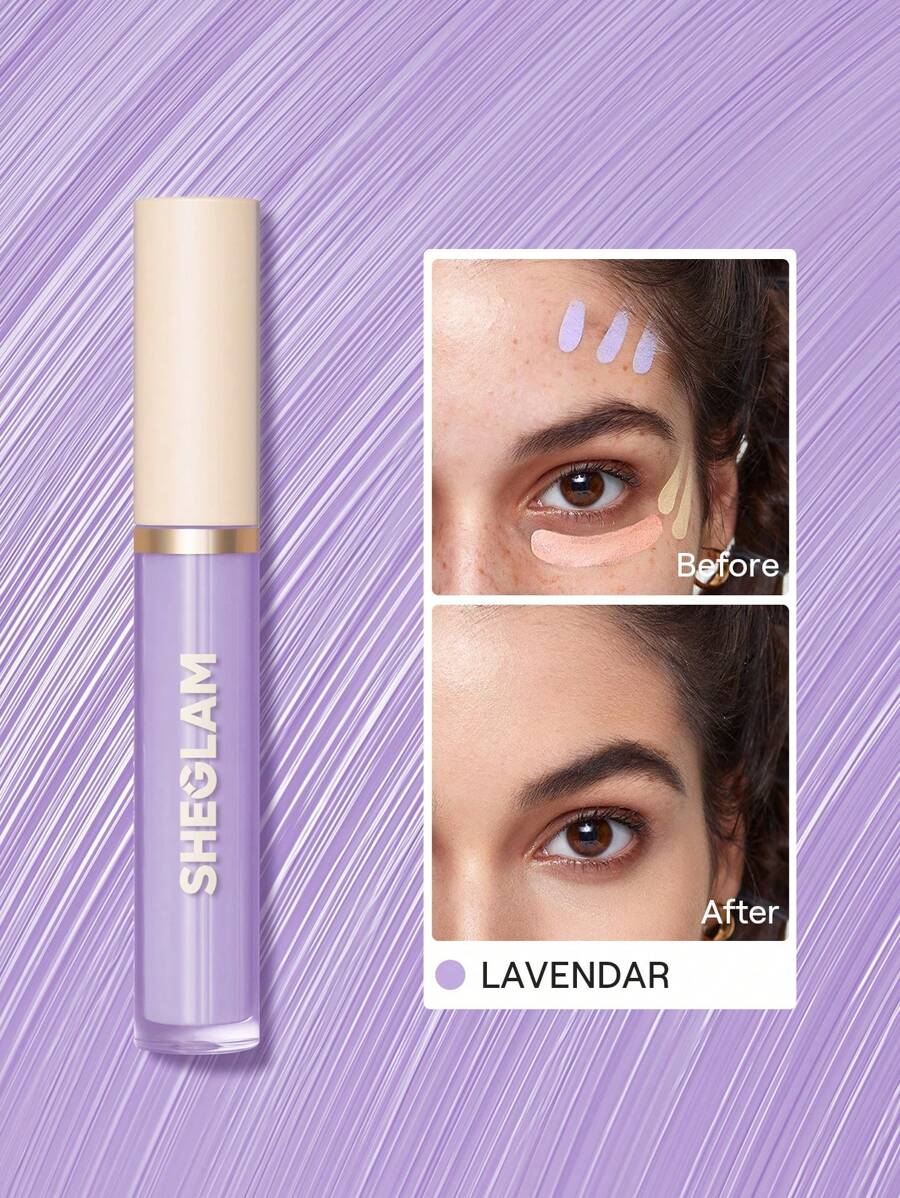 SHEGLAM Like Magic Color Correcting Concealer-Purple Corrector Liquid  Concealer Long Lasting Brightening Full Coverage Weightless All-Day Hydrate Concealer Brand Beauty Makeup Face Paint Cosmetic For Women Girls Perfect For Fall Winter Ideal For Y2K Fancy Fashion Suitable For Birthday Christmas Present Party Ready Best Color