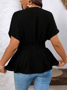 SHEIN Clasi 女士休闲收腰 A 字形衬衫