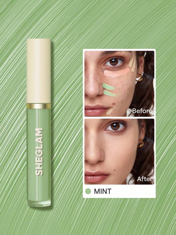 SHEGLAM Like Magic Color Correcting Concealer-Green Corrector Liquid  Concealer Long Lasting Brightening Full Coverage Weightless All-Day Hydrate Concealer Christmas Winter Concealer Graduation Birthday Holiday Summer Fall Autumn Y2K Fancy Fashion Women Makeup Cosmetic Party Beach Travel Camping Outdoors School Campus Trip Festivals Decor Gift Present Rose Girl Cosplay Best Color Charm Vibe